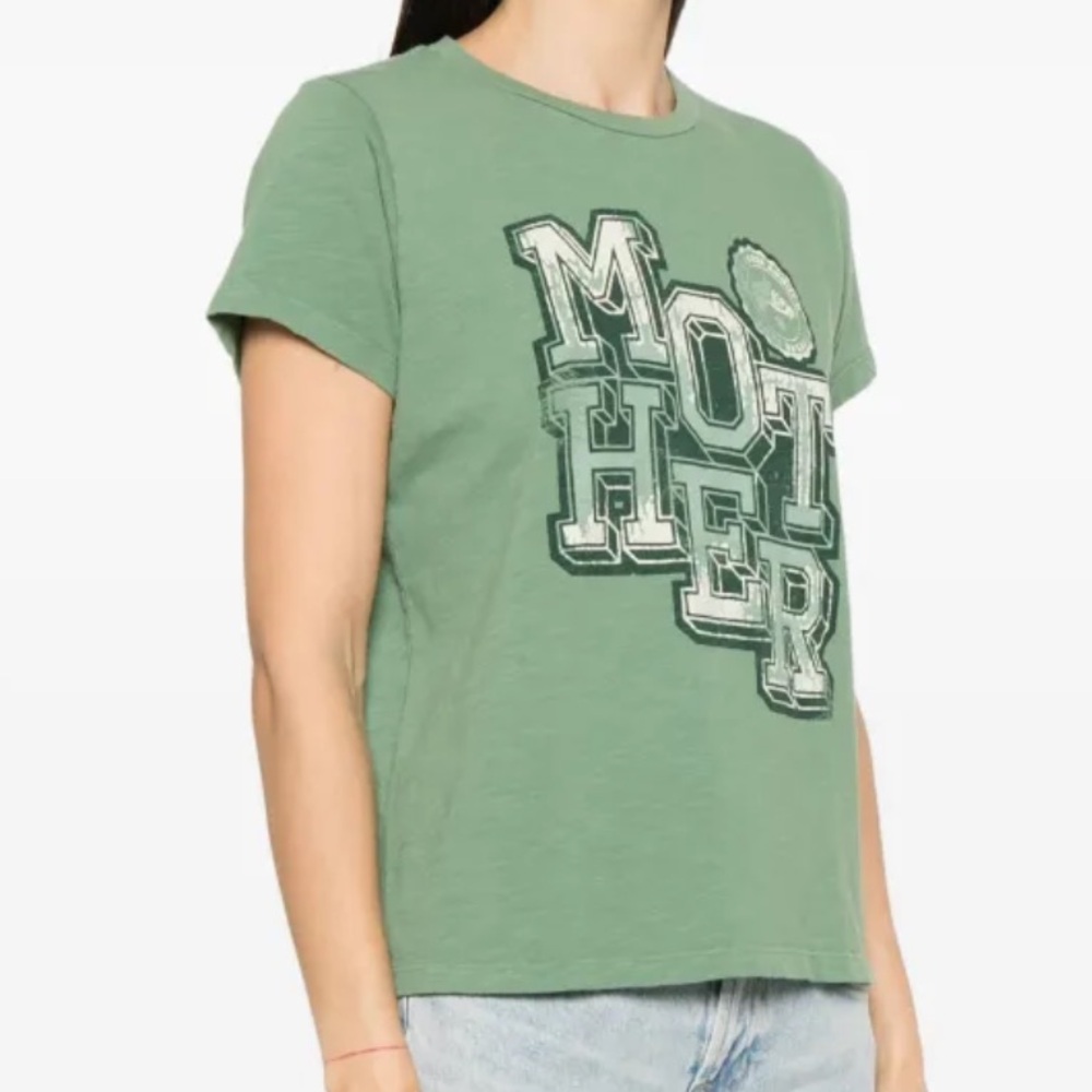 Mother The Sinful T Shirt In Green Size S